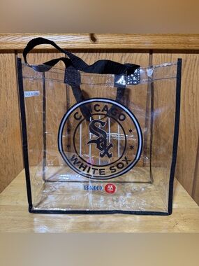 Chicago White Sox Clear Tote Bag MLB Logo BMO Bank Promo Transparent Unisex 12”